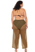 PULL ON PANT WITH MOCK DRAWSTRING - BONDI - PLUS SIZE